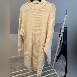 Eloquii Sweater Dress with Cutout Back Detail